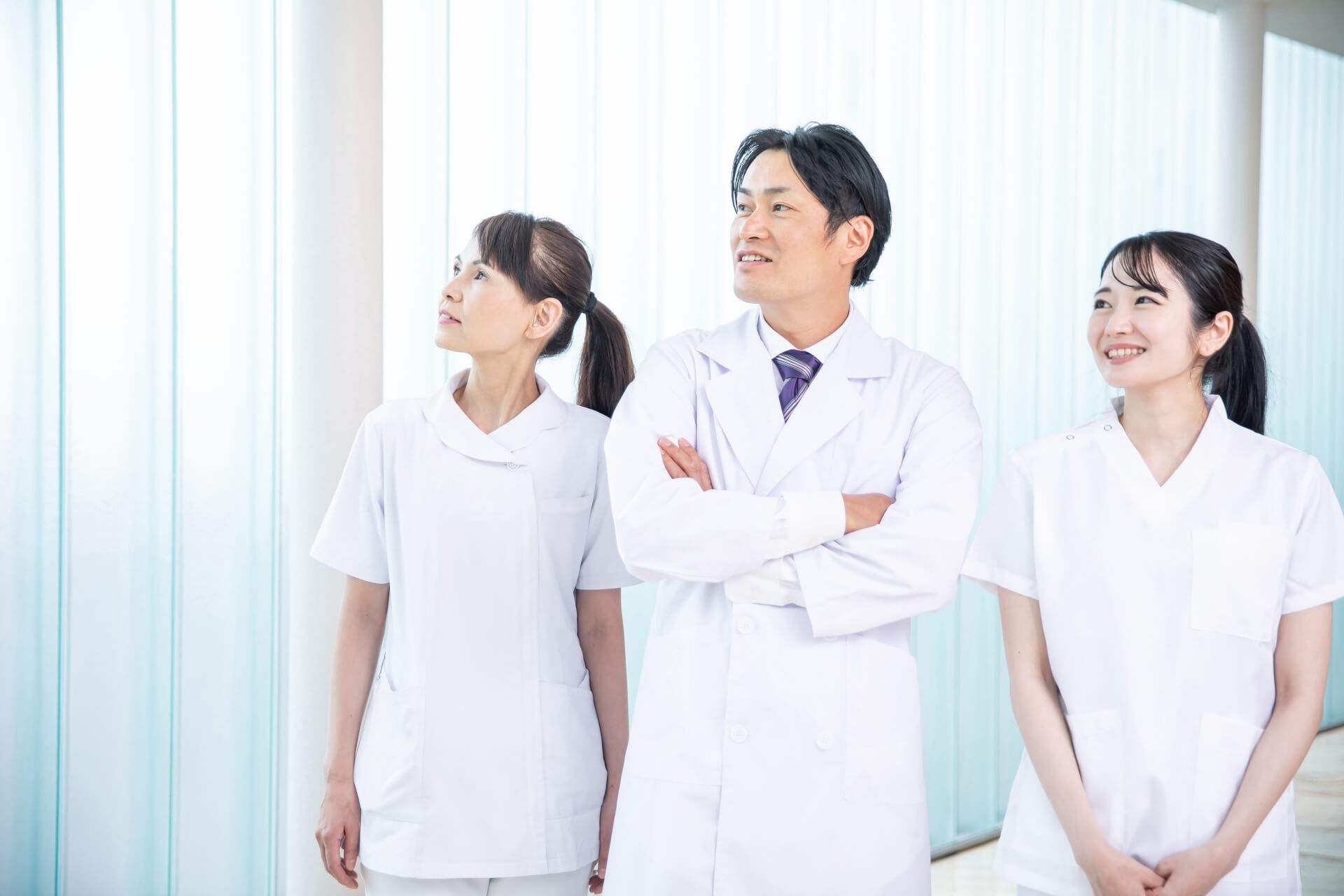 前向きな医療スタッフ